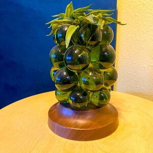 Lucite Green Grape Cluster-Mid Century Modern